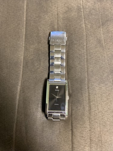 guess men's stainless steel watch