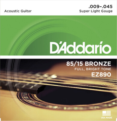 D'Addario EZ890 American Bronze - super light (009-045) - Saiten Westerngitarre