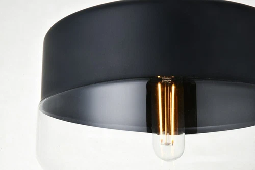 Chandelier Pendant Shop Light Fixture Glass Shade Black Kitchen Island Lighting - Picture 4 of 5