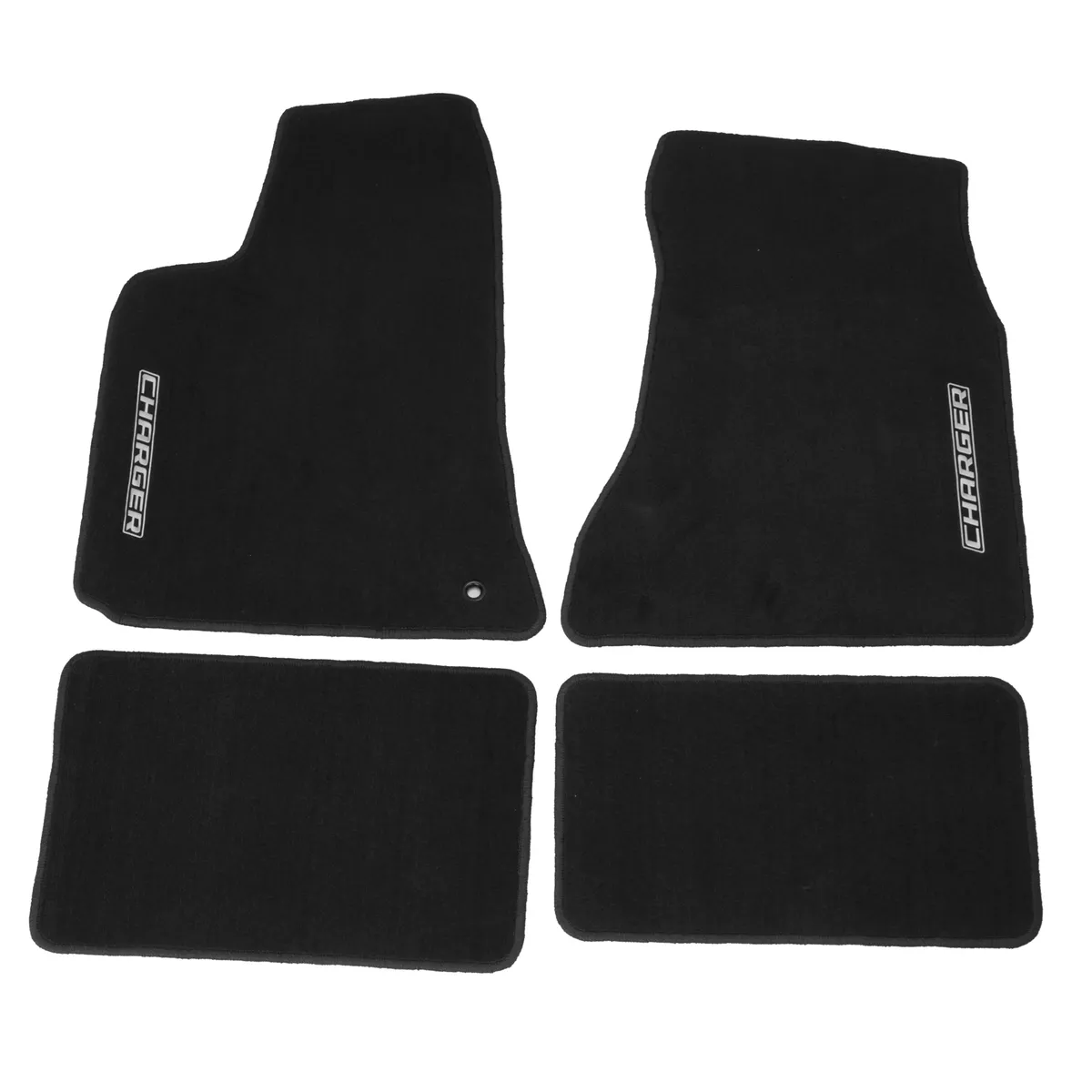 2006 2010 DODGE CHARGER CARPET FLOOR MATS WITH LOGO FRONT REAR