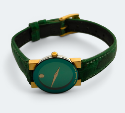 Movado Ladies Watch Green Dial Sapphire Crystal UK