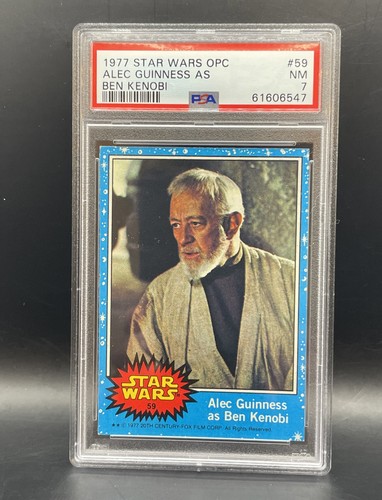 1977 OPC Star Wars #59 Alec Guinness as Ben Kenobi