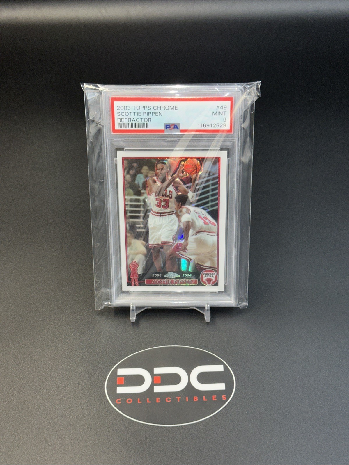 2003 Topps Chrome Scottie Pippen Refractor #49 Bulls PSA 9