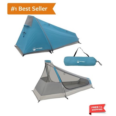 Single Person Tent - 1 Person Camping Tent with Rainfly and Carrying Bag - Li...