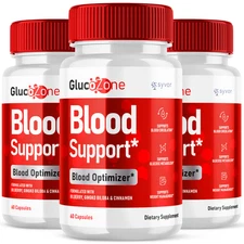 GlucoZone Blood Optimizer, Gluco Zone Glycogen Formula Supplement 180 Capsules