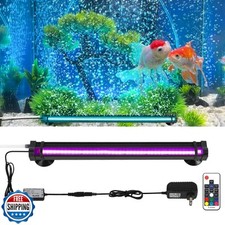 Submersible Fish Tank Aquarium Light: Bright Aquarium Bubbler Lighting Full S