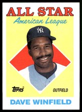 Dave Winfield 1988 Topps New York Yankees MLB READ FREE SHIPPING AutographDen