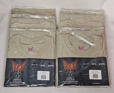 6 DRIFIRE DF2-TS SS Fire Resistant T-Shirts Desert Tan Military Small Unisex NEW