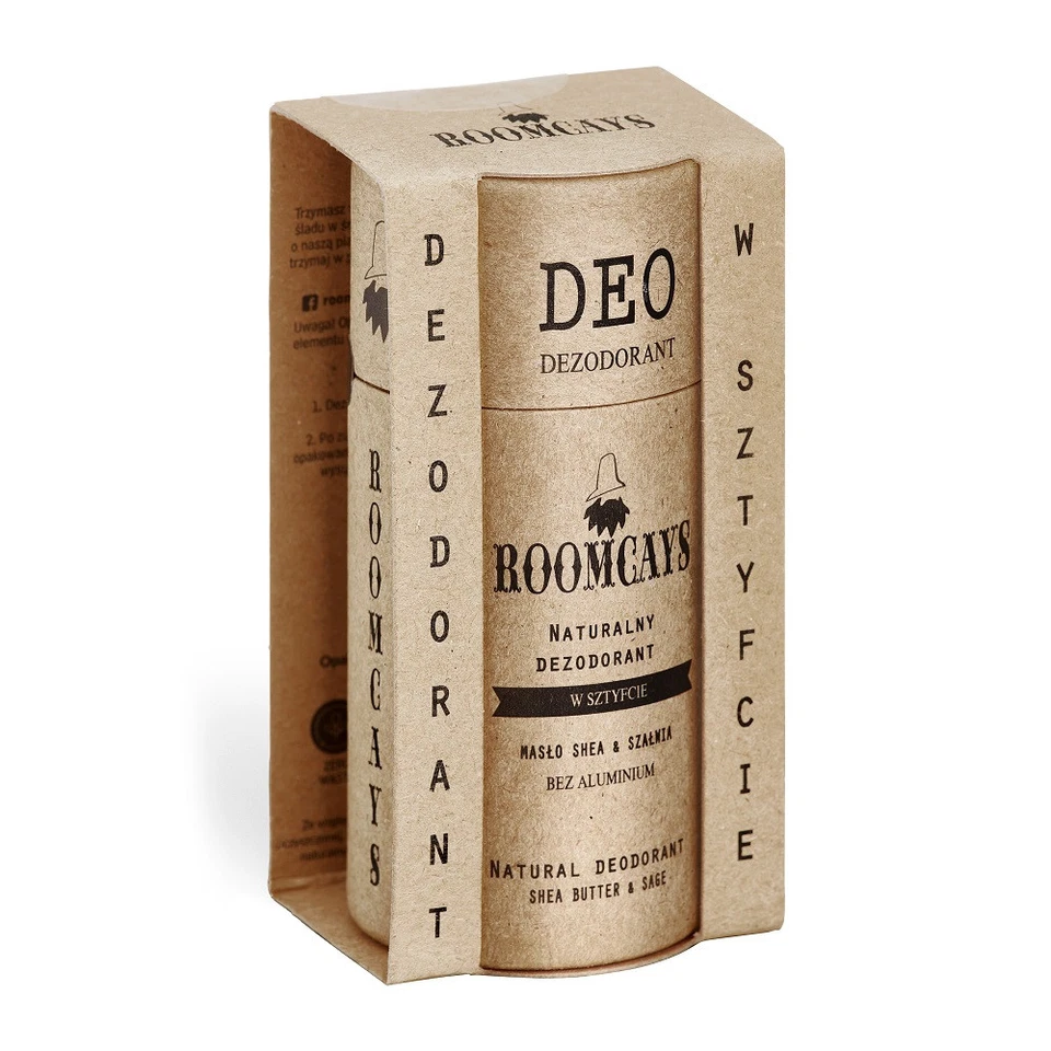5907573413518 ROOMCAYS Naturalny dezodorant w sztyfcie Masło Shea  Szałwia 65ml  - Bild 1 von 1