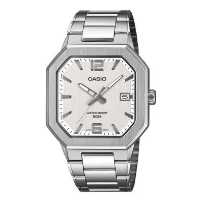 Casio MTP-B195D-7AV Men s Watch White Dial Stainless Steel 50M Watch