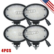 4xoval 65w Agricultural Led Lights 12v 24v Tractor Work Light Flood Lamp Digger