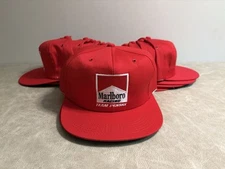 Vintage 90's Marlboro Racing Hat Cap Snapback Team Penske Red **NEW**