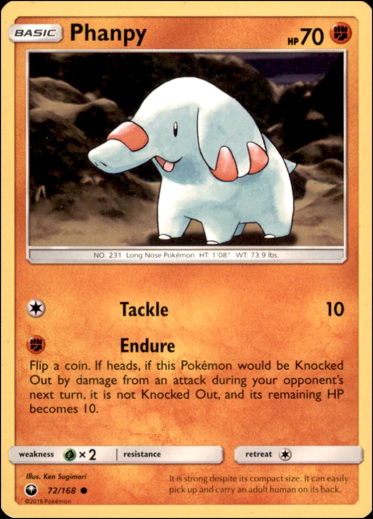 Pokemon - Phanpy #72/168 - CES Common