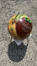Ebonite Optyx Snake 16 LB Bowling Ball Clear 3D Snake Vintage Drilled