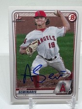 2020 Bowman Baseball 1st SIGNED RC Adam Seminaris BD-163