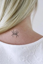 SHIP FROM NY - Temporary Tattoo - Set of 2 Spider