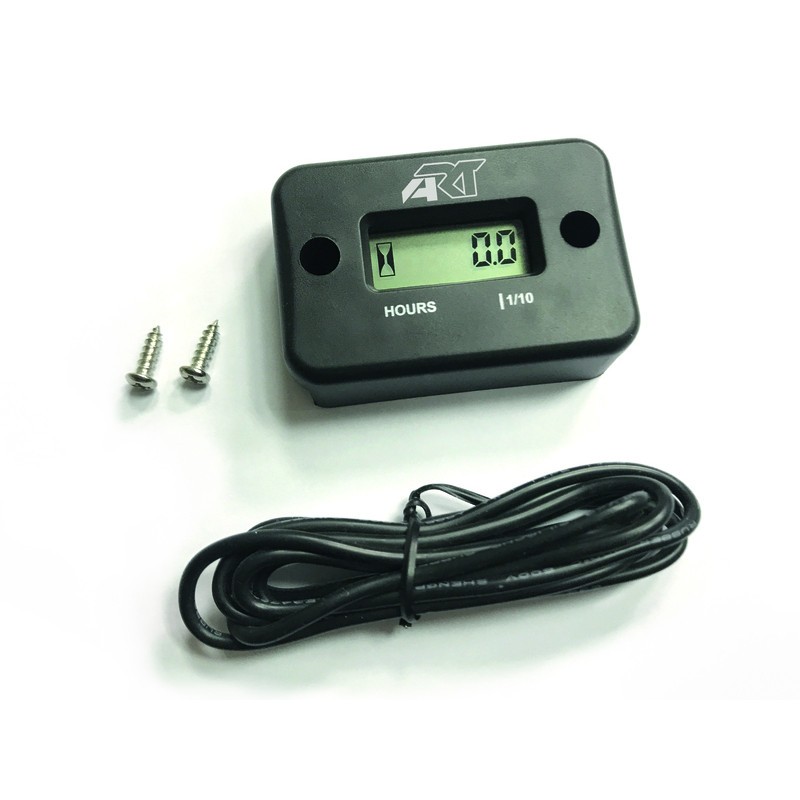 Compteur d'heure ART filaire noir de vidange et maintenance pour moteur essence