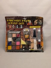 Halloween Deluxe Makeup Kit Costume Face Paint Grease Glitter Gel Blood New
