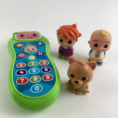 Cocomelon Press & Learn Remote Control Yo Yo JJ Bingo 2'' PVC Figures Lot