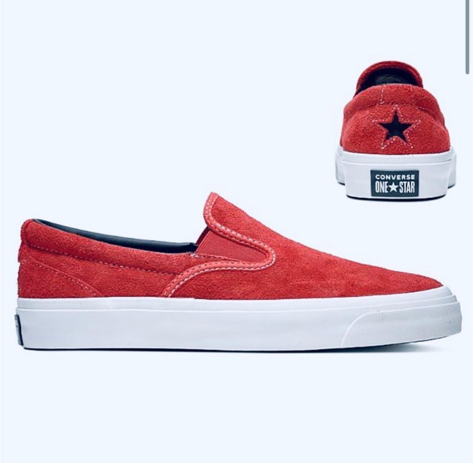 SAOLA Nuovo senza etichetta! Sneakers slip on Converse rosse One Star CC wo’s taglia 7 uomo 5 5
