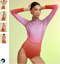 NWT 345.00 Cynthia Rowley Sunset Surf Ombre Wetsuit Sz. Large 2mm