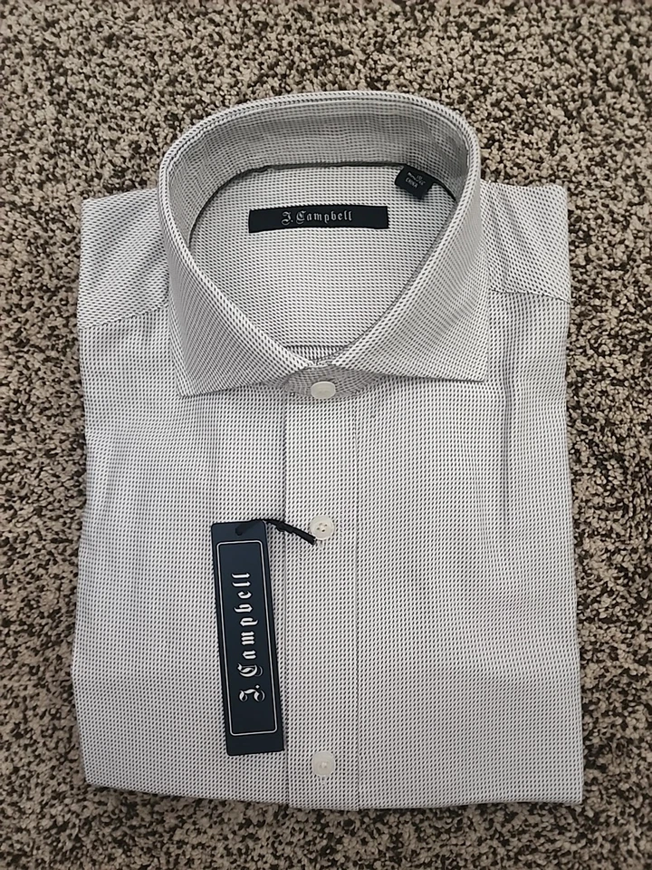 Camisa social J. Campbell Los Angeles nova com etiquetas botão 16 34/35 - Imagem 2 de 3