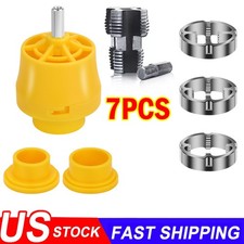 7pcs Round PVC Thread Maker Tool Pipe Threader Plumbing Tool for Electric Drill