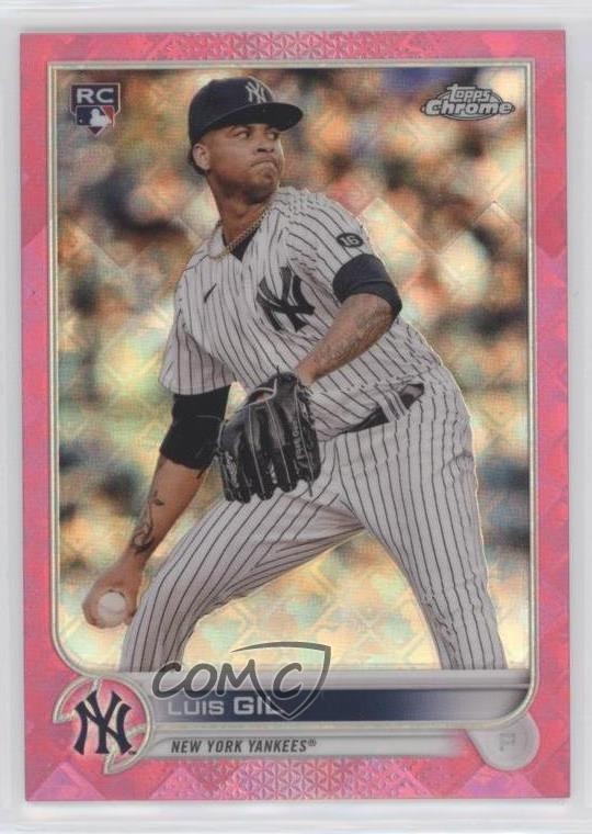2022 Topps Chrome Logofractor Edition Pink Refractor 53/199 Luis Gil #10 0lq5