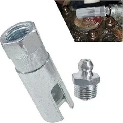 90 Degree Grease Coupler with 1/8 inch NPT Threads - Push on Slotted Right Angle