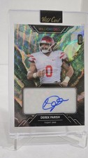 🏈2023 Wild Card WildChrome Derek Parish RC🏈PRIZM ROOKIE AUTO NUMBERED 8/25!🏈 