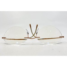 Silhouette 5523 70 3530 Rimless Round Eyeglasses Frames Gold Tan 17 140 Austria