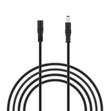 10Ft 20AWG DC Extension Wire, 2.1x5.5mm Male to Female, Jack, CCTV, LED, 12V