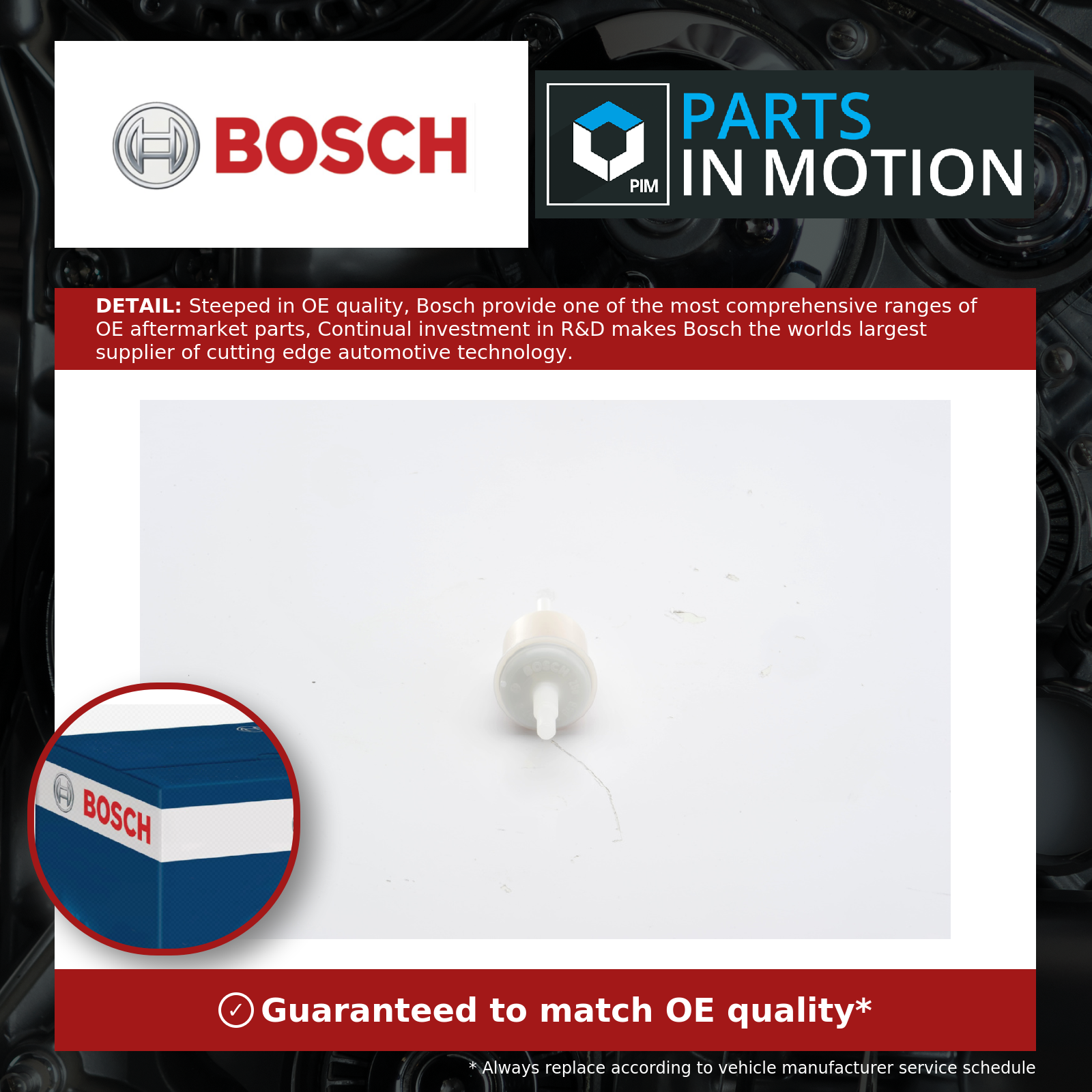 Fuel Filter fits PEUGEOT 106 1.0 1.1 1.4 91 to 95 Bosch 156707 GX0330202A 156718