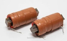 Pair of Iron Core Speaker Inductors - Choke - Crossover Coil / 2.6 mH - 24 Gauge