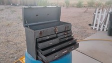 Vintage Craftsman 7 Drawer Machinist Toolbox Tool Box Chest 1960s Crown L0go