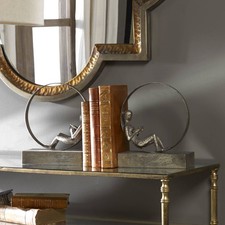 Lounging Reader, Bookends Set