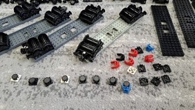 Lego Lot Train Magnets Bases Wheels Couplings Bulk Set #4558 Metroliner Parts