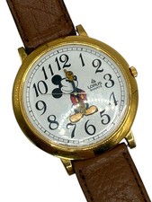 Disney Lorus Oversized Mickey Mouse Rotating Arms Watch 45mm New Battery