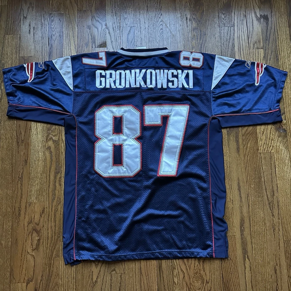 Camiseta de Colección Rob Gronkowski Reebok Talla 50 Campeones del Super Bowl   Foto 3 de 3