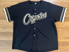 ARIZONA PHOENIX COYOTES BASEBALL JERSEY 96 BLACK RARE VTG HOCKEY SUCCESS XLARGE