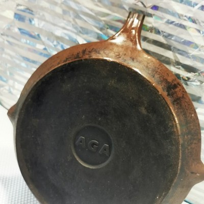 Braune AGA 10'' 26cm schwere Gusseisen Bratpfanne Vintage Küche Kochgeschirr
