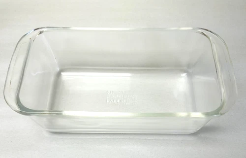 Vintage PYREX 213 Clear Glass Loaf Pan Bread Baking Dish 1.5 Quart 8.5" Long