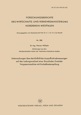 Untersuchungen über den Einfluß der Auspuffrohrabmessungen auf den Ladungswechse