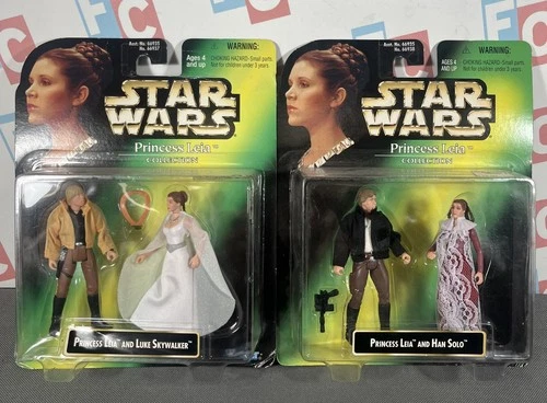 New Star Wars Princess Leia Collection Han Solo & Luke Skywalker Kenner Lot Set