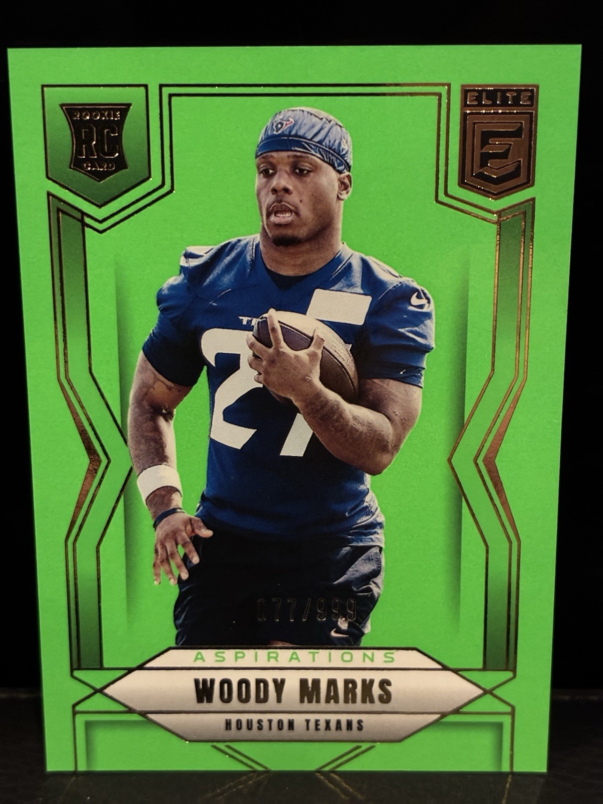 2025 Panini Donruss Elite Woody Marks #133 Rookie RC Lime Green Aspirations /999
