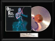 OZZY OSBOURNE RANDY RHOADS TRIBUTE LP PLATINUM RECORD W-PRINTED AUTOGRAPHS RARE