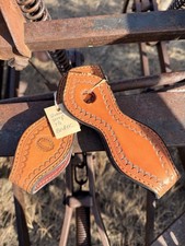 Leather Slobber Straps for Your Horse Mecate Bridle. 7.5  With Border