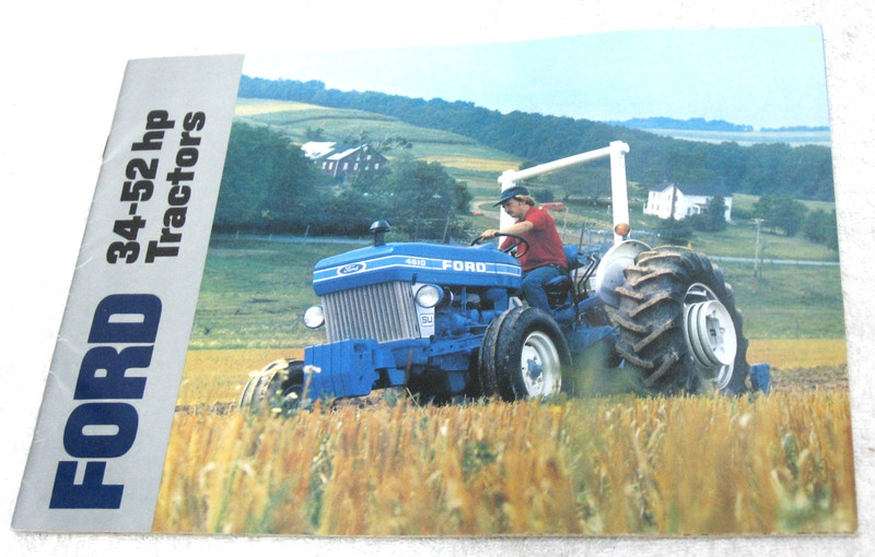 1982 FORD TRACTOR 34 - 52 HP 2610 3610 4110 4610 4610SU BROCHURE ORIGINAL