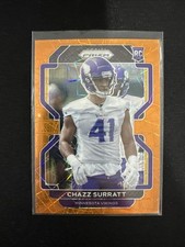 Chazz Surratt RC - 2021 Prizm Orange Holo Laser - Minnesota Vikings