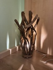 Treibholz Lampe 80cm natur Leuchte Stehlampe Unikat Loft LED E14 Ast Natur Deko